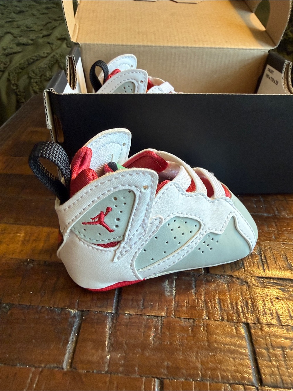 Jordan Toddler White, Red & Light Gray Sneaker